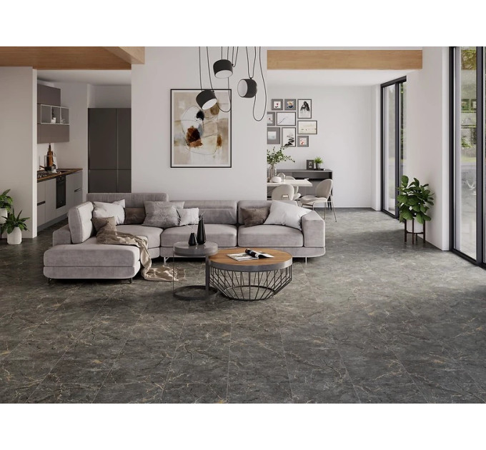 Плитка керамогранітна Pavia Graphite MAT 420x420 Cersanit