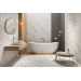 Плитка керамогранітна Calacatta Mistari White RECT 598x598x8 Cersanit