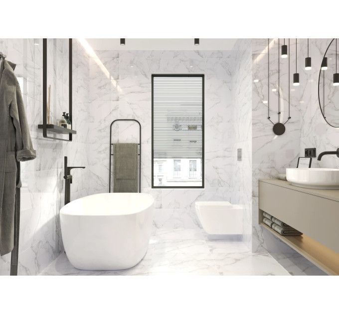 Плитка стінова Marmo Bianco білий 300x600x9 Golden Tile
