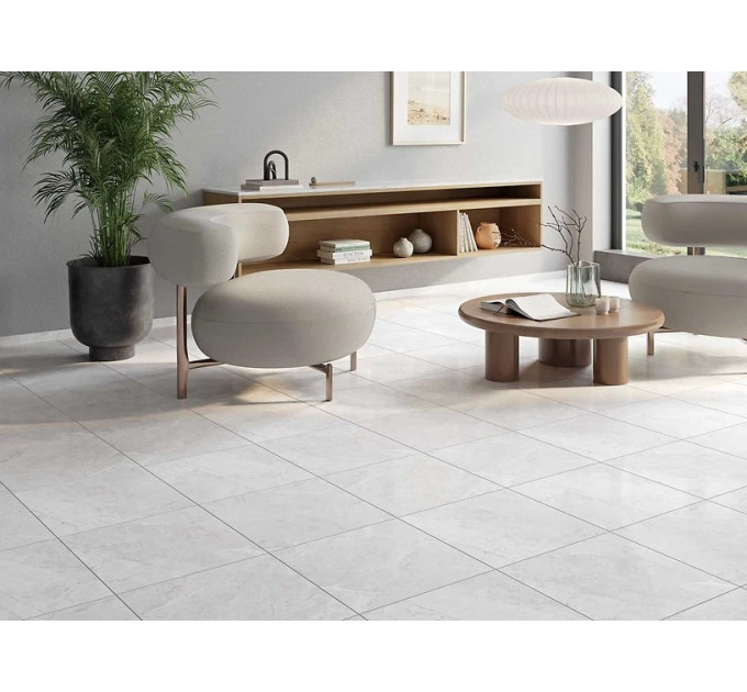 Плитка керамогранітна Noble Stone Light Grey MAT 420x420x7 Cersanit