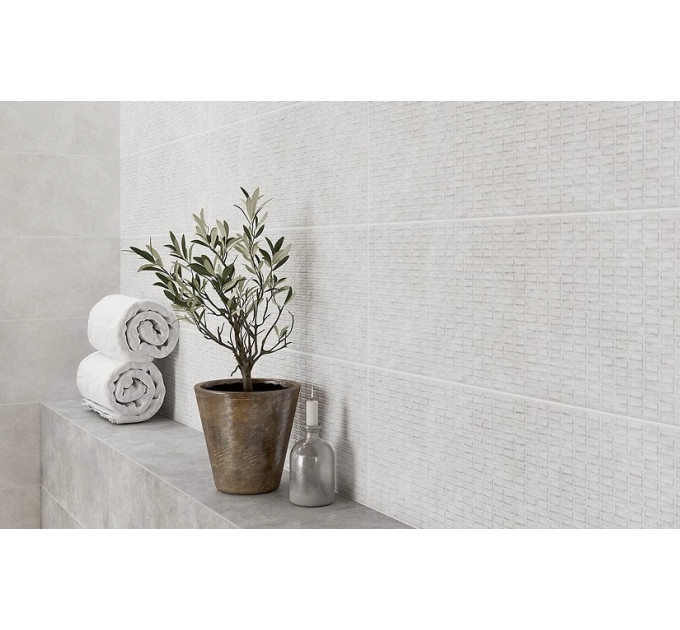 Плитка стінова DENIZE LIGHTGREY STR 200х600x8,5 Cersanit