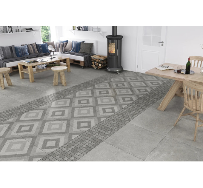 Плитка керамогранітна Stonehenge світло-сірий RECT 600x600x10 Golden Tile