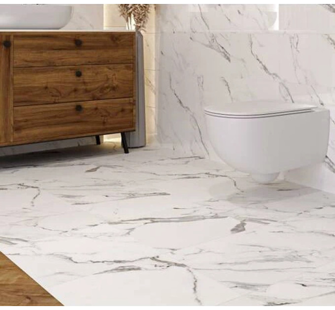 Плитка керамогранітна Arctic Stone White MAT 420x420x7 Cersanit