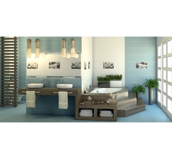 Плитка стінова Olivia White 25x40 код 9038 Церсаніт