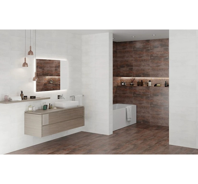 Плитка керамогранітна TRENDO WHITE 298х598x8 Cersanit