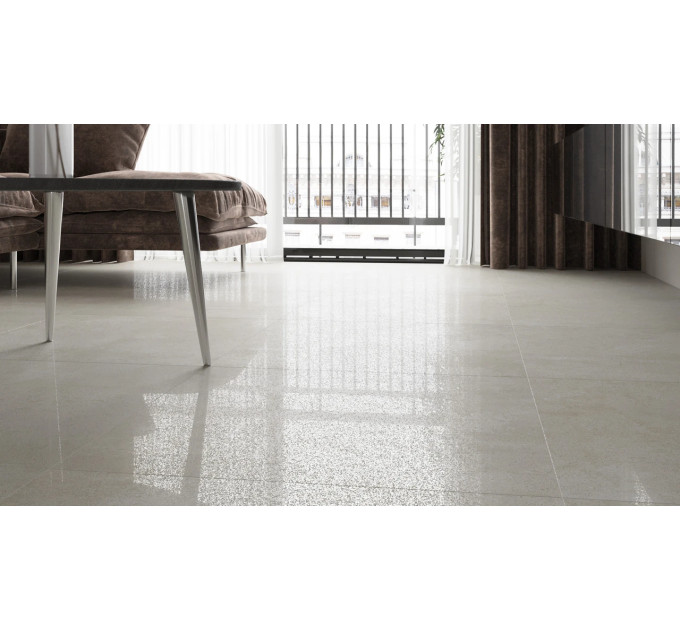 Плитка керамогранітна Alba сірий LAP 600x600x10 Golden Tile