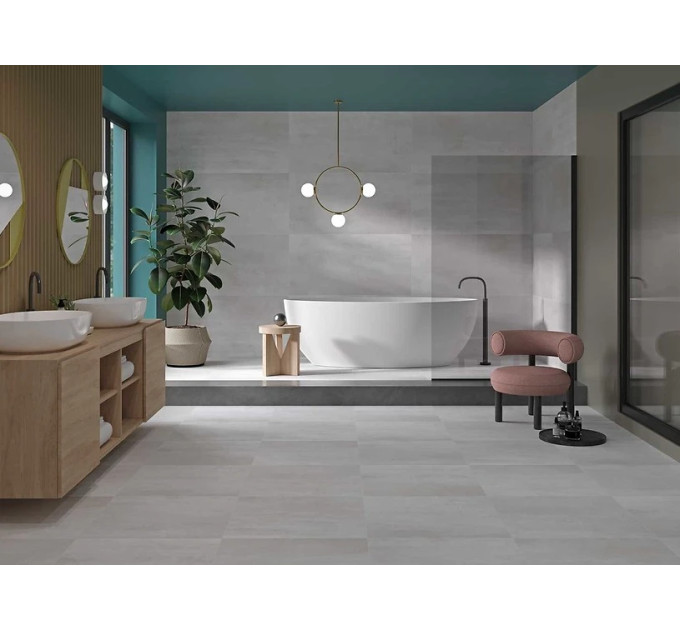Плитка керамогранітна Cassius White RECT 598x1198x8 Cersanit