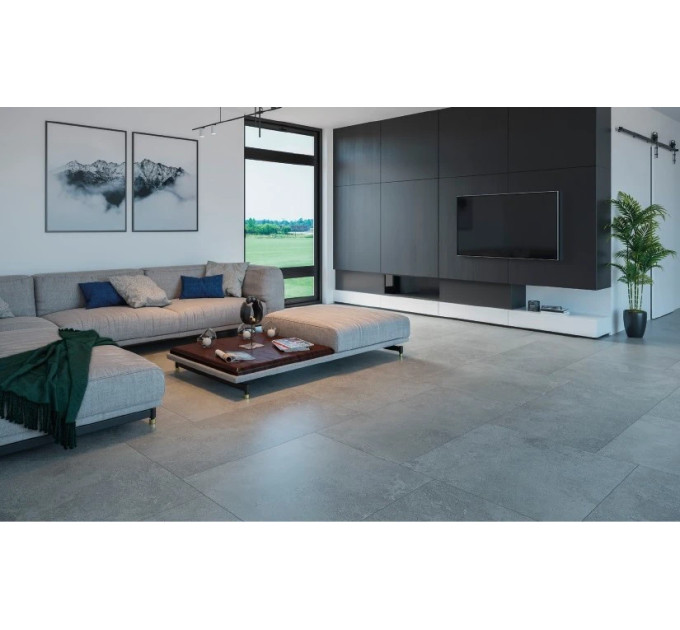 Плитка керамогранітна GPTU 1201 LIGHT GREY 598х1198x8 Cersanit