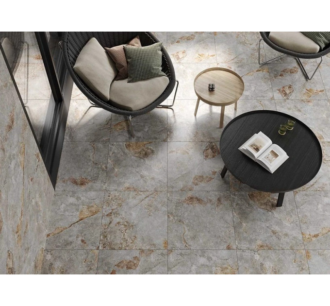 Плитка керамогранітна Stone Galaxy Light Grey RECT 598x598x8 Cersanit
