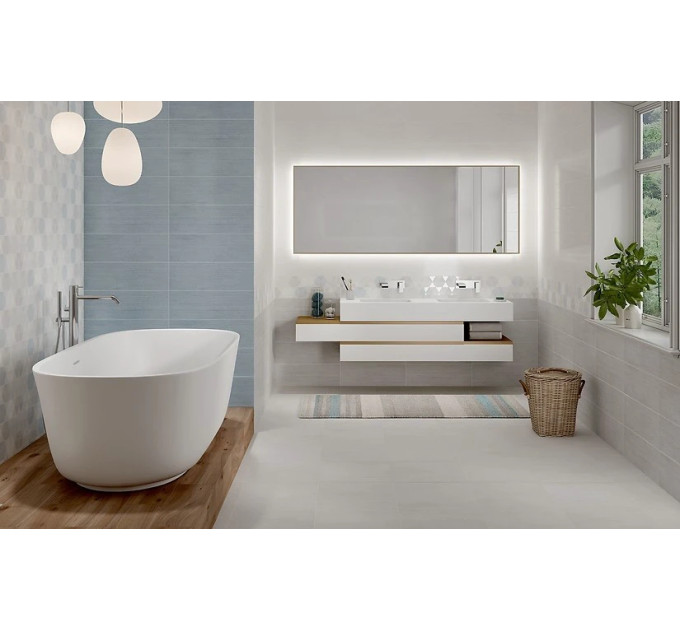 Плитка стінова MEDLEY BLUE 200х600x8,5 Cersanit