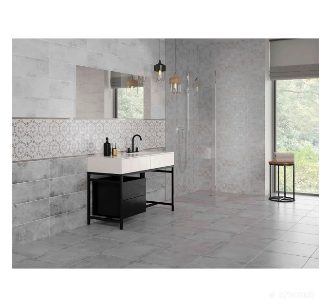 Плитка стінова Samira Grey Structure 200x600x8,5 Cersanit