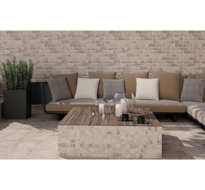 Плитка керамогранітна LUKAS BEIGE STR 298х598x8 Cersanit