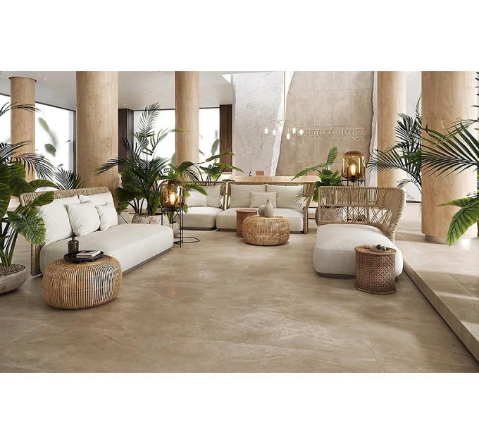 Плитка керамогранітна Marengo Beige RECT 598x1198x8 Cersanit