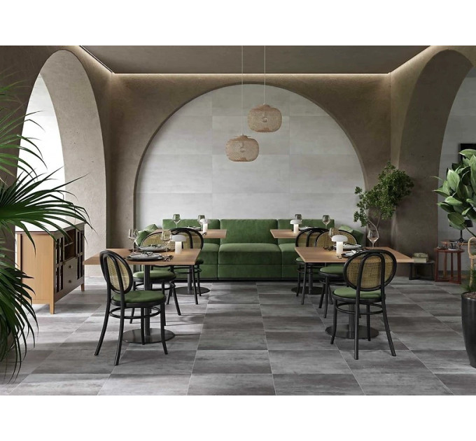 Плитка керамогранітна Cassius Graphite RECT 598x598x8 Cersanit