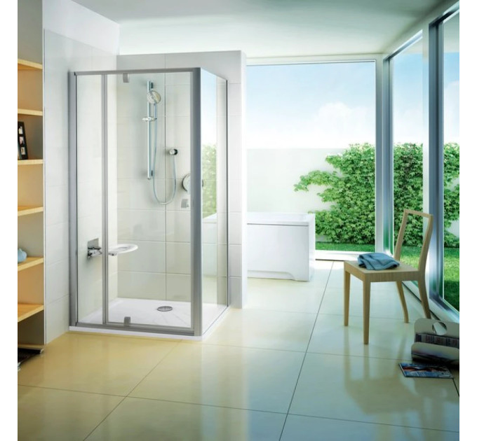 Душові двері двохелементні PDOP2-120 Transparent, (03GG0C00Z1) RAVAK