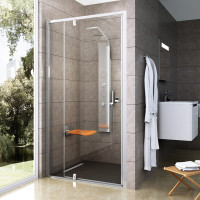 Душові двері двохелементні PDOP2-120 Transparent, (03GG0C00Z1) RAVAK