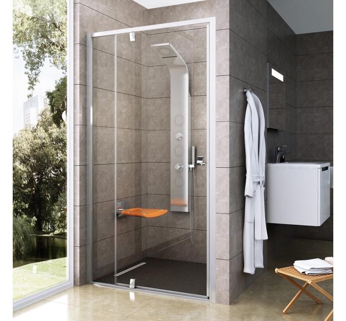 Душові двері двохелементні PDOP2-120 Transparent, (03GG0C00Z1) RAVAK