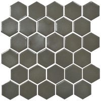 Мозаїка HEXAGON H 6020 Dark Grey 295х295х9 Кераміка Лео УКРАЇНА
