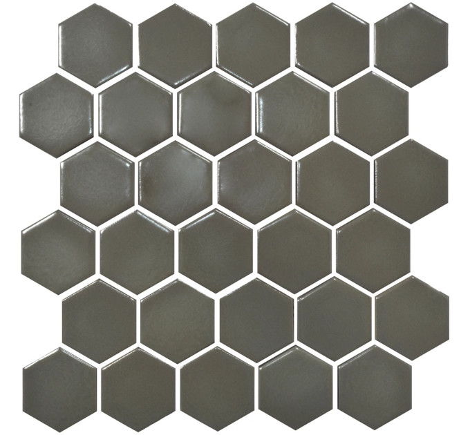 Мозаїка HEXAGON H 6020 Dark Grey 295х295х9 Кераміка Лео УКРАЇНА
