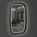Дзеркало New Art Slim LED 450x750 Black Luxury Wood