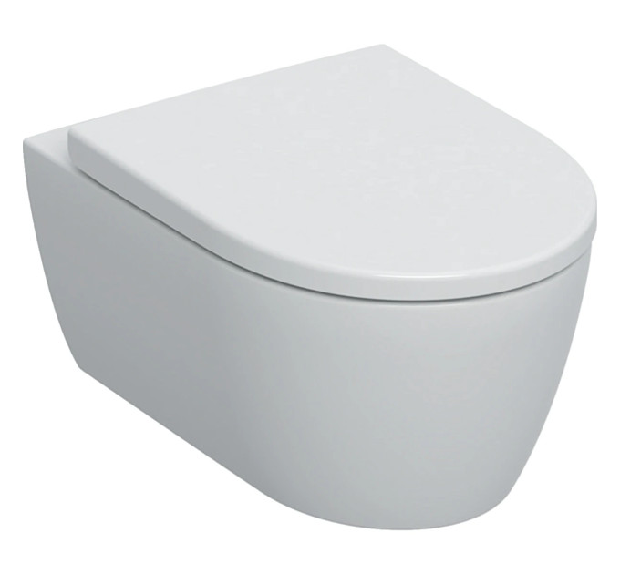 Унітаз підвісний з кришкою iCon Rimfree 501.663.JT.1 Geberit