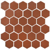 Мозаїка HEXAGON H 6009 Brown 295х295х9 Кераміка Лео УКРАЇНА