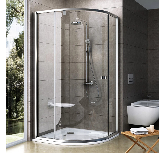 Душова кабіна напівкругла PIVOT PSKK3-90 Transparent, (37677U00Z1) RAVAK
