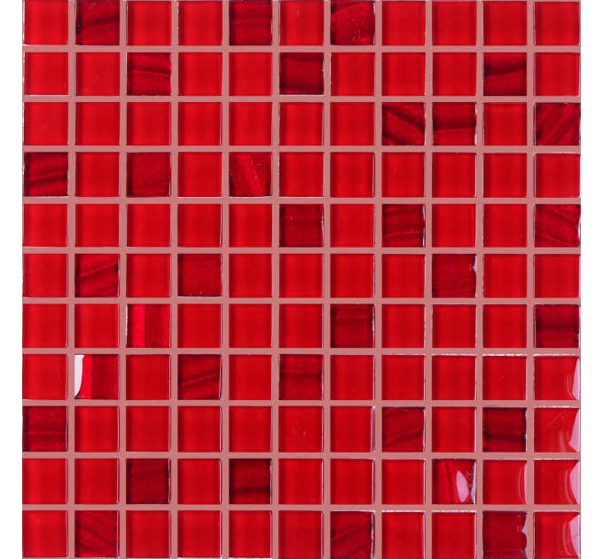 Мозаїка GM 8016 C2 Red Silver S6-Cherry 300x300x8 Котто Кераміка