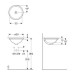 Умивальник VariForm 39 (500.745.01.2) Geberit