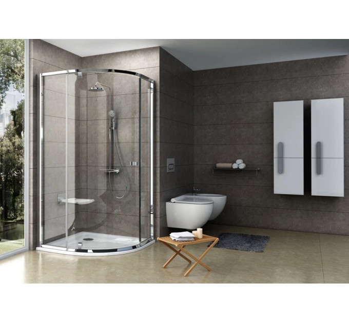 Душова кабіна напівкругла PIVOT PSKK3-90 Transparent, (37677C00Z1) RAVAK