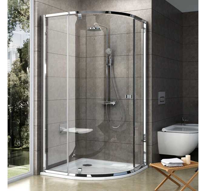Душова кабіна напівкругла PIVOT PSKK3-90 Transparent, (37677C00Z1) RAVAK