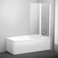Шторка для ванни двохелементна 10CVS2-100 R Transparent, (7QRA0103Z1) RAVAK