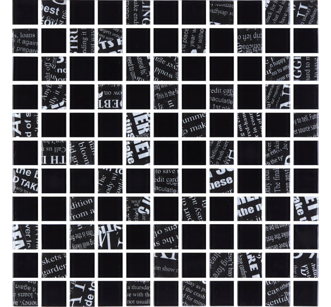 Мозаїка GMP 0425049 С2 Print 45-Black 00 300300x4 Котто Кераміка