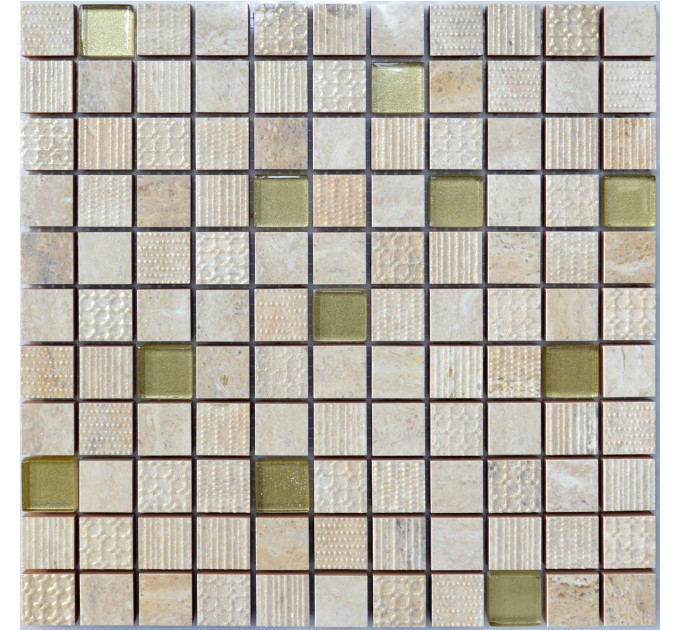 Мозаїка СМ 3041 С2 Beige-Gold 300x300x9 Котто Кераміка