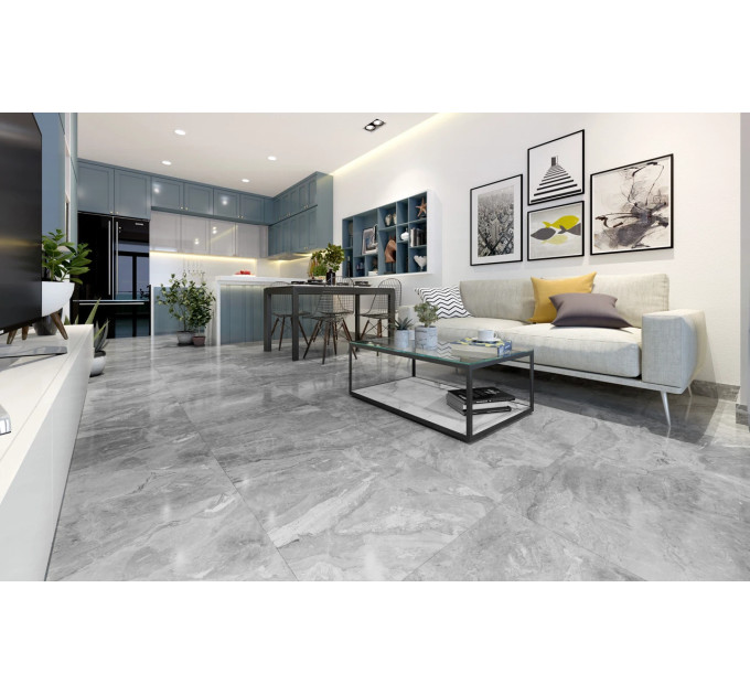 Плитка керамогранітна Meloren сірий RECT 595x595x11 Golden Tile
