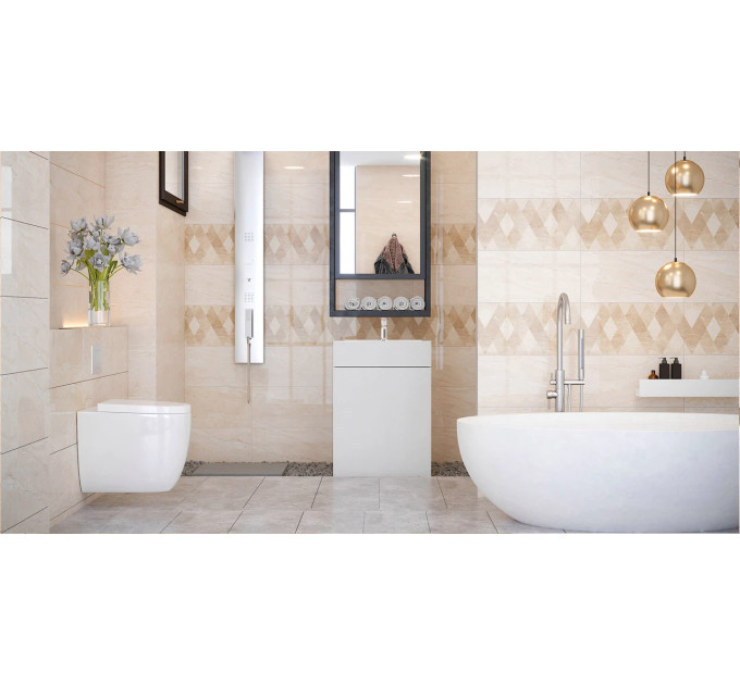 Плитка підлогова 8М1510 Marmo Milano Бежевий 60,7x60,7 код 4736 Голден Тайл