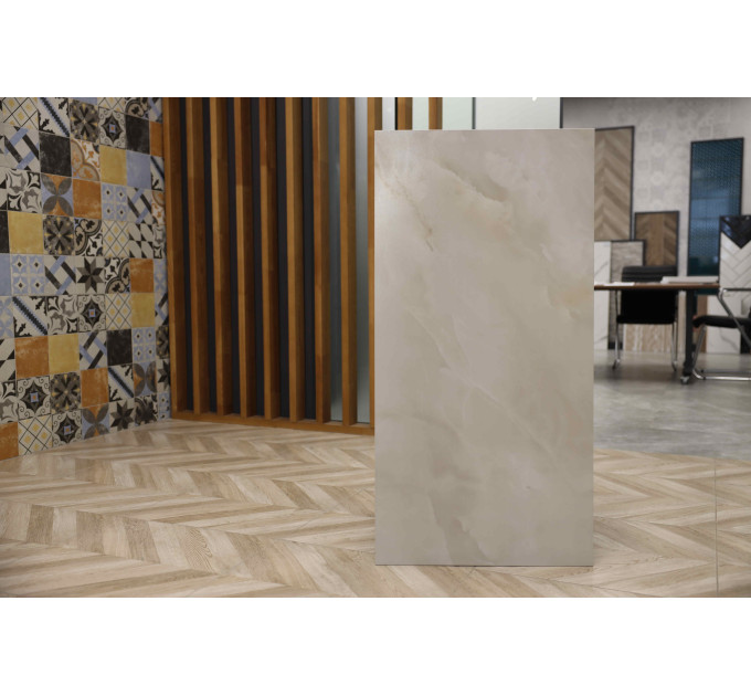 Плитка керамогранітна OT1990 Onyx Toscano бежевий 600x1200x8 Golden Tile