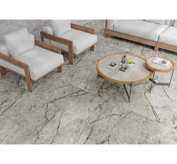 Плитка керамогранітна CM2980 Carisma сірий 600x1200x8 Golden Tile