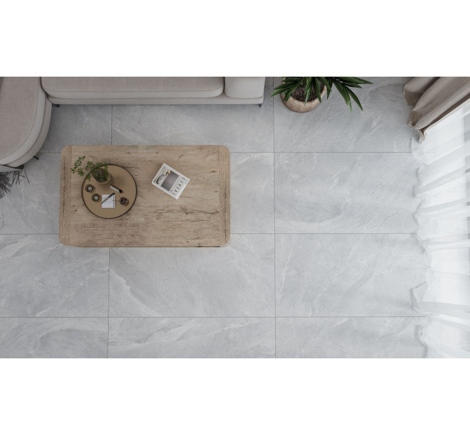 Плитка керамогранітна DRG980 Dark Rock світло-сірий 600x1200x8 Golden Tile