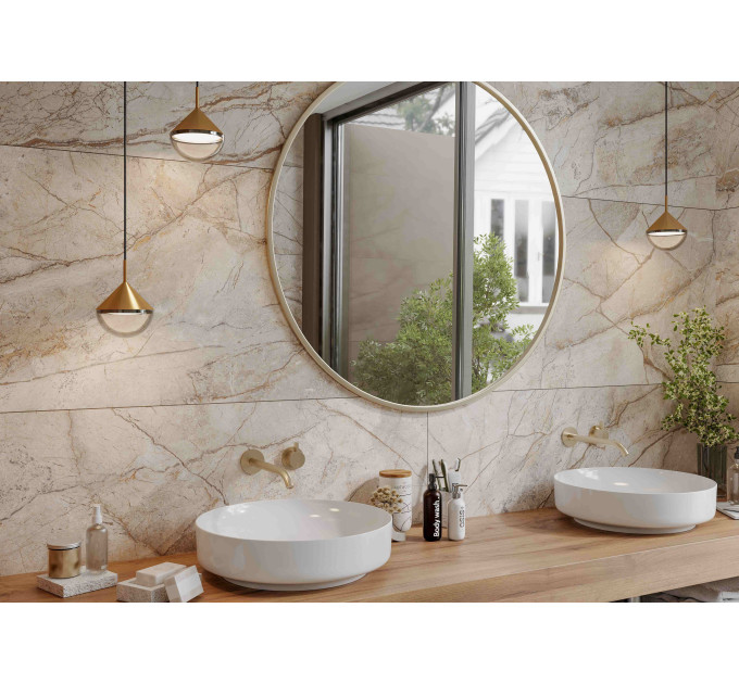 Плитка керамогранітна FM1980 Florentine Marble бежевий 600x1200x8 Golden Tile