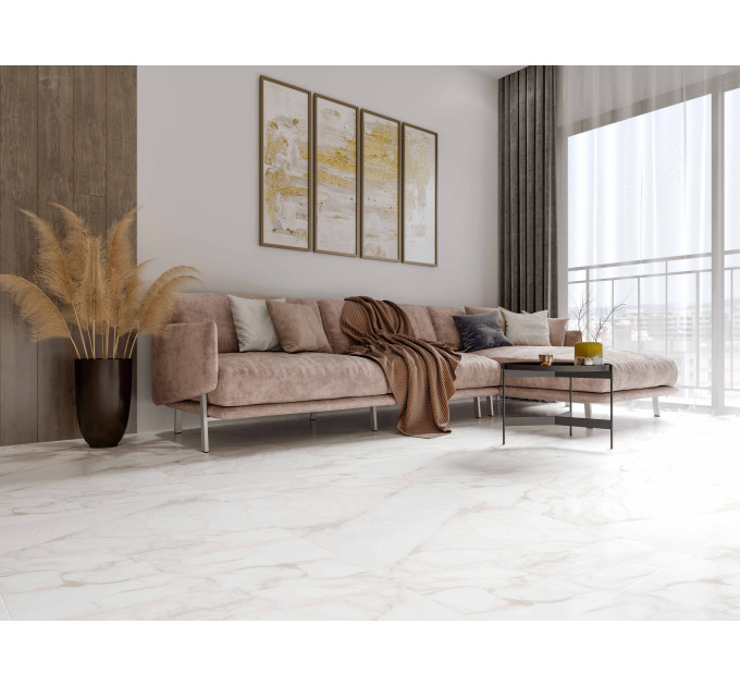 Плитка керамогранітна 3G0980 Imperial білий 600x1200x8 Golden Tile