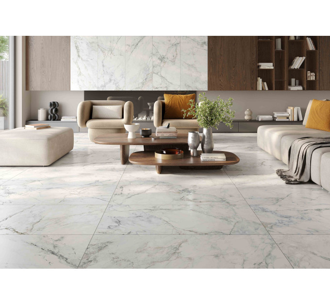 Плитка керамогранітна LE0980 Leonardo білий 600x1200x8 Golden Tile