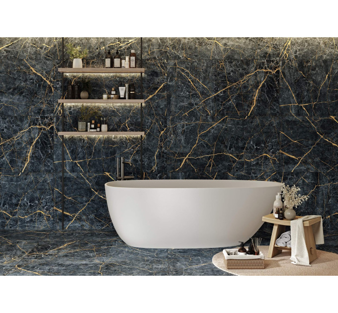 Плитка керамогранітна MOС980 Mountain Stone чорний 600x1200x8 Golden Tile