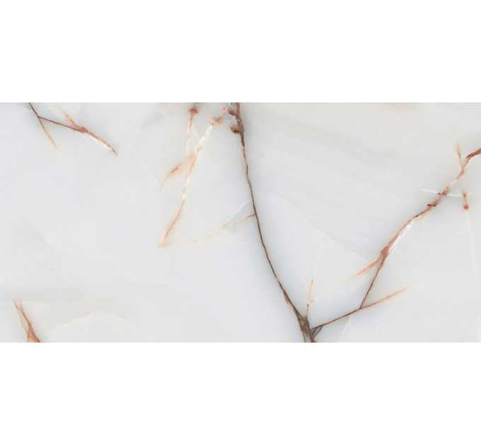 Плитка керамогранітна ON0980 Onyx Oro білий 600x1200x8 Golden Tile
