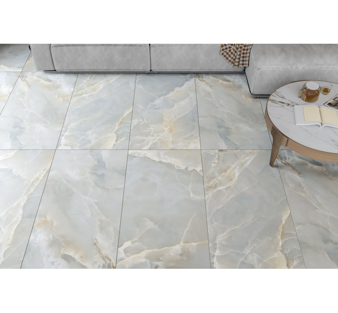 Плитка керамогранітна ODG980 Onyx Rio Grande світло-сірий 600x1200x8 Golden Tile