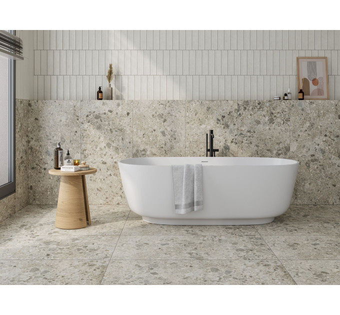 Плитка керамогранітна PGS980 Pebbles Extra Grande сіро-коричневий 600x1200x8 Golden Tile