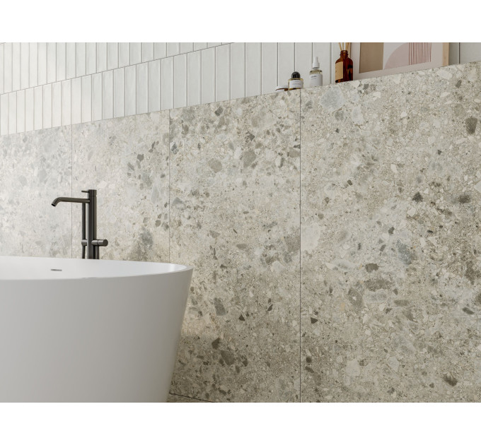 Плитка керамогранітна PGS980 Pebbles Extra Grande сіро-коричневий 600x1200x8 Golden Tile