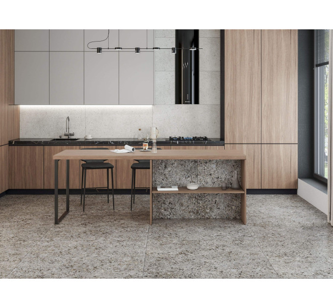Плитка керамогранітна PE7980 Pebbles Extra коричневий 600x1200x8 Golden Tile
