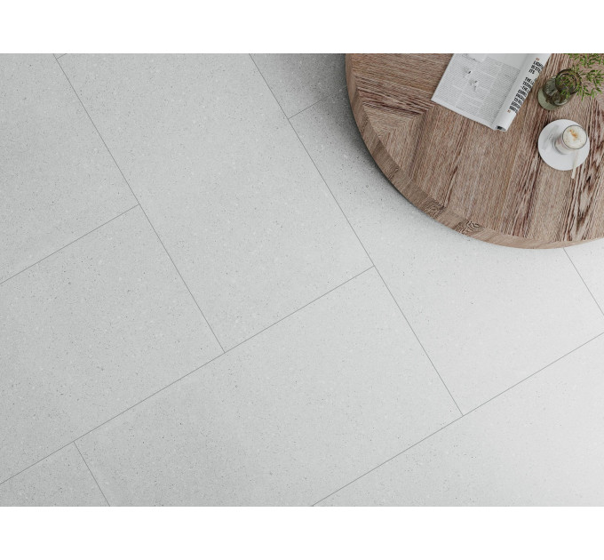 Плитка керамогранітна PLQ980 Pebbles Light б'янко 600x1200x8 Golden Tile