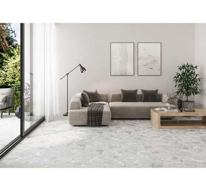Плитка керамогранітна RLG980 Rockland світло-сірий 600x1200x8 Golden Tile